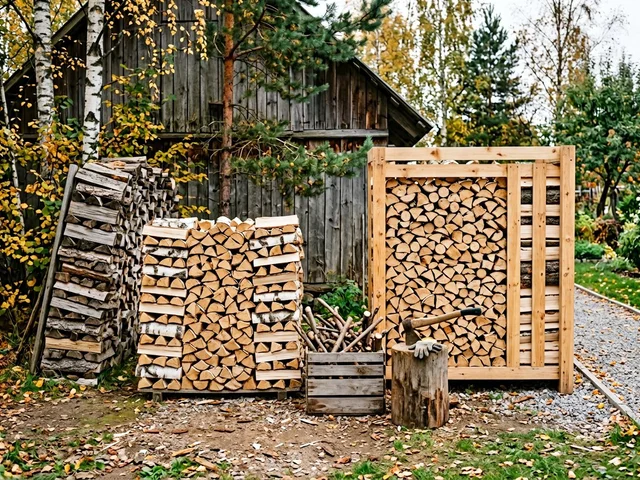 Переборка старой поленницы в Рошали